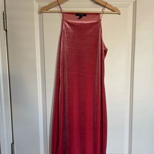 Velvety pink dress from forever21.
